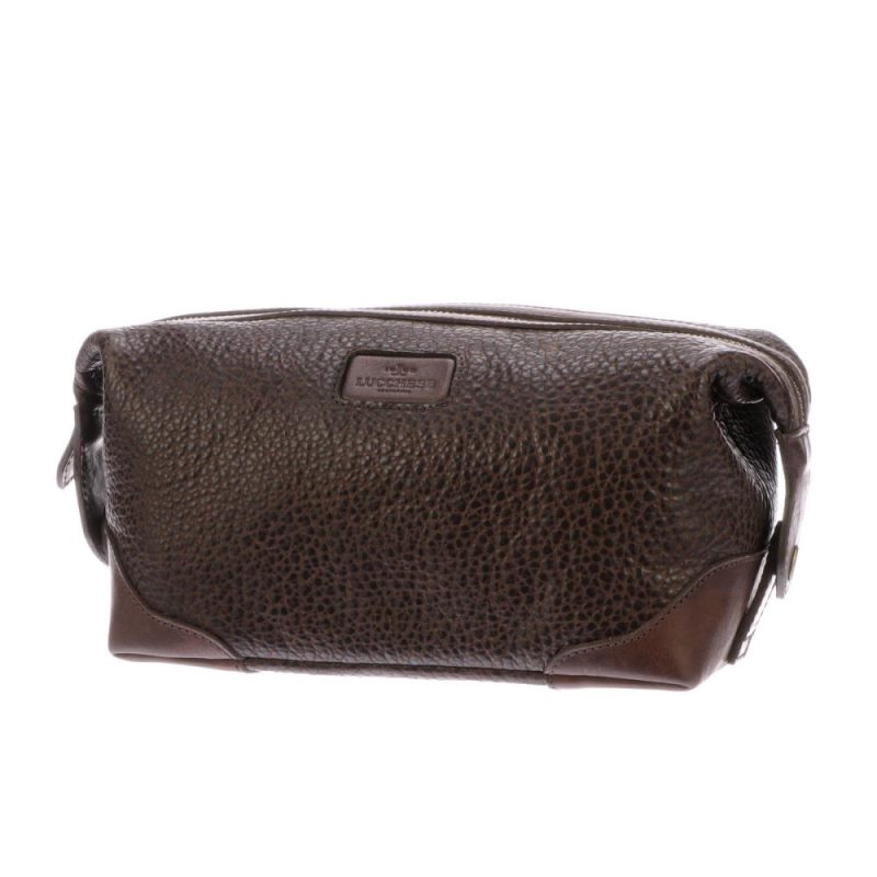 Lucchese | Men's Dopp Kit - Chocolate