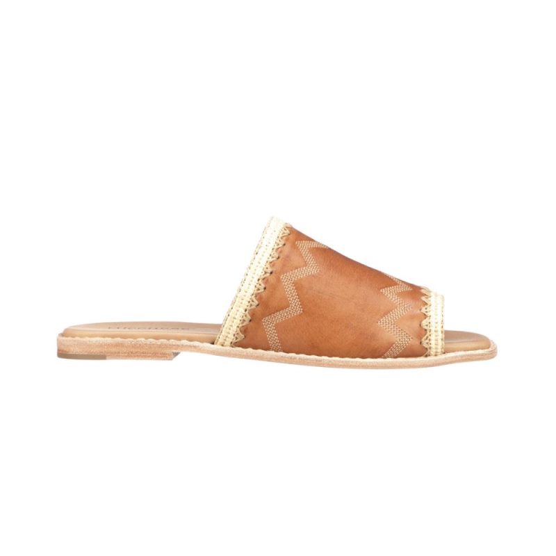 Lucchese | Women's Raffia Sandal - Brown