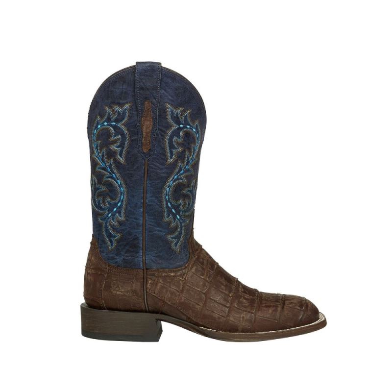 Lucchese | Men's Malcolm - Brandy + Navy