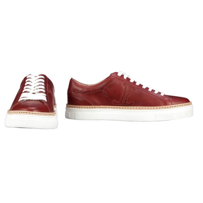 Lucchese | Women's Double L Lace Up Sneaker - Red