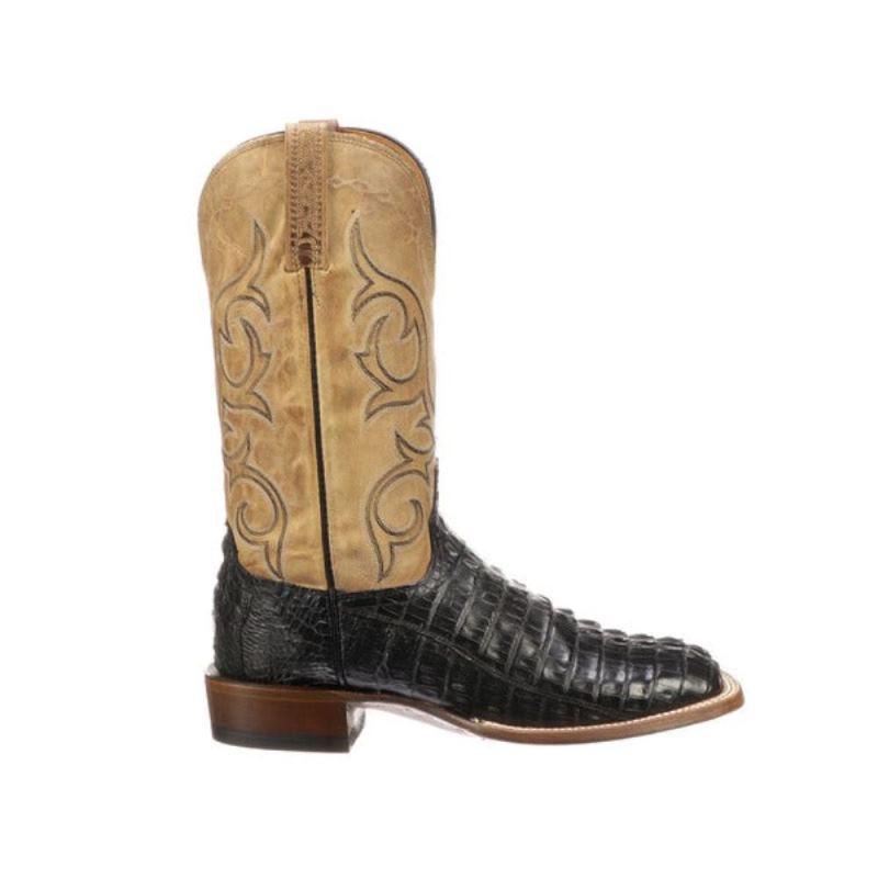 Lucchese | Men's Haan - Black + Pearl Bone