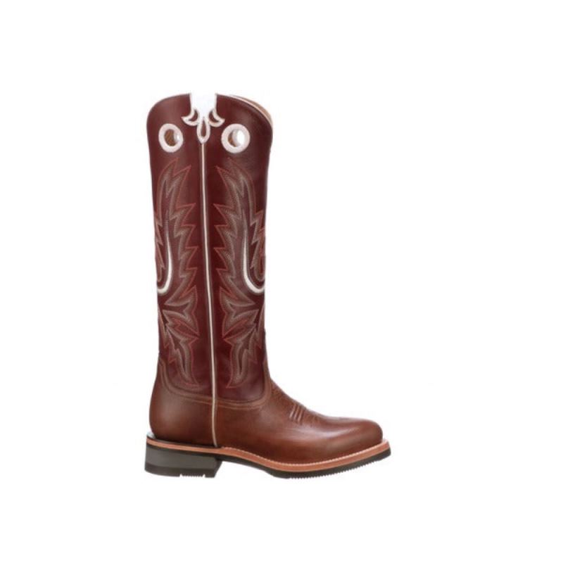 Lucchese | Women's Ruth Tall - Tan + Red