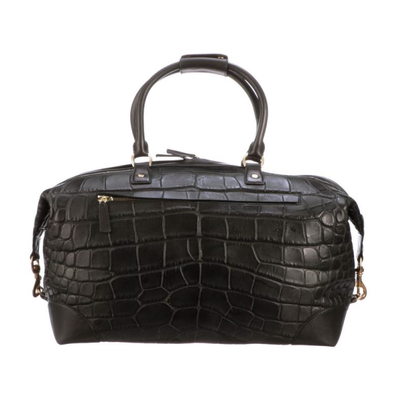 Lucchese | Women's Giant Gator Duffel - Small - Black