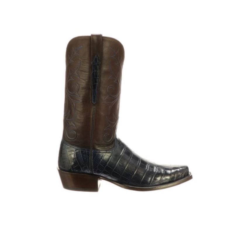 Lucchese | Men's Cruz - Navy + Chocolate