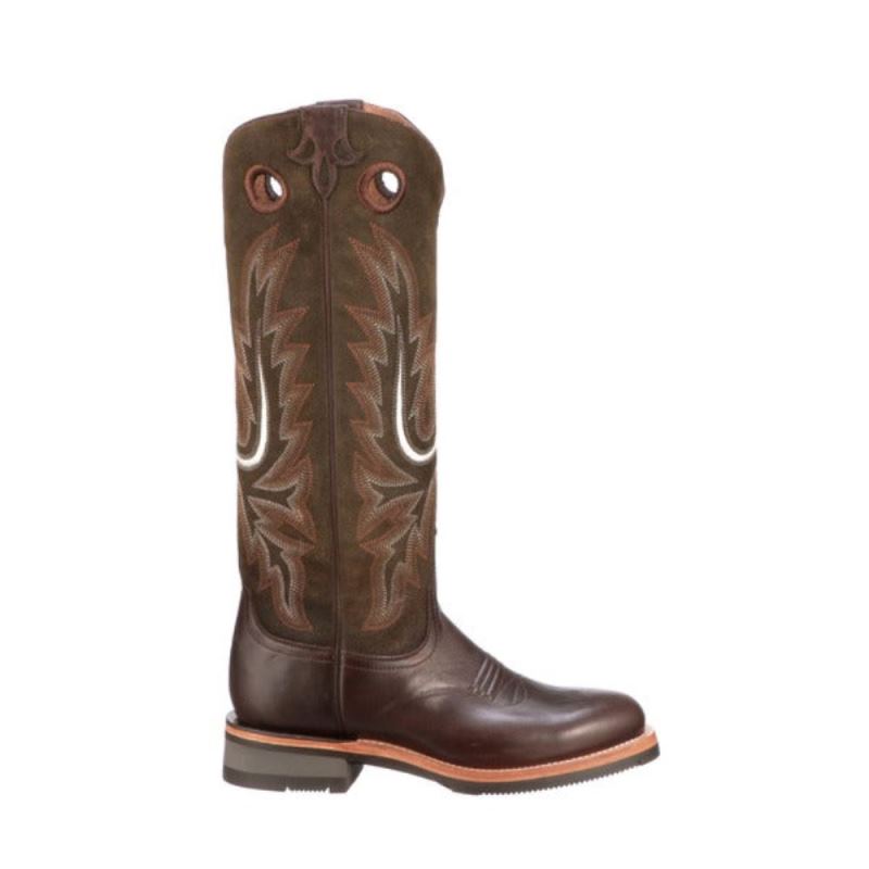 Lucchese | Women's Ruth Tall - Chocolate + Olive