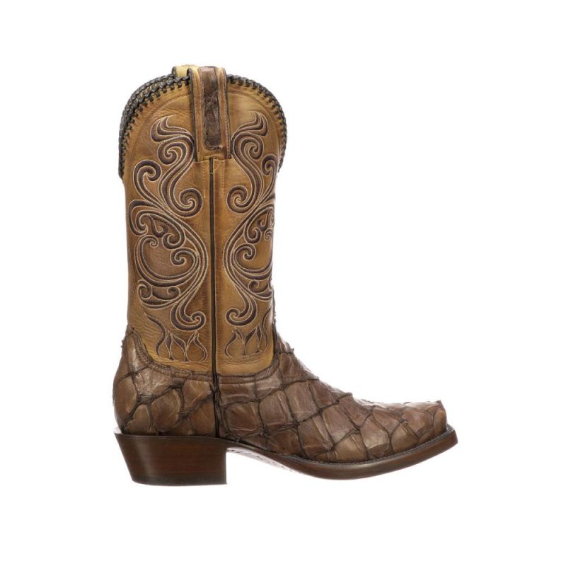 Lucchese | Men's Beau - Chocolate + Antique Saddle