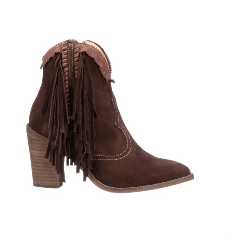 Lucchese | Women's Sofia Fringe - Chocolate