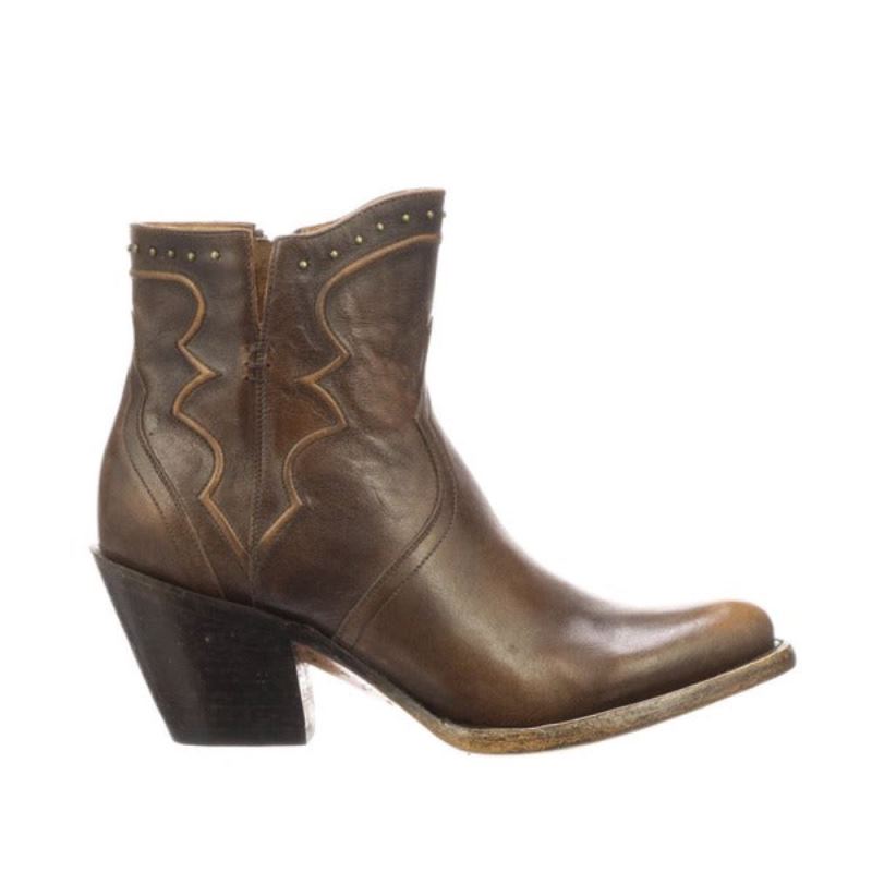 Lucchese | Women's Karla - Maple + Matte Black