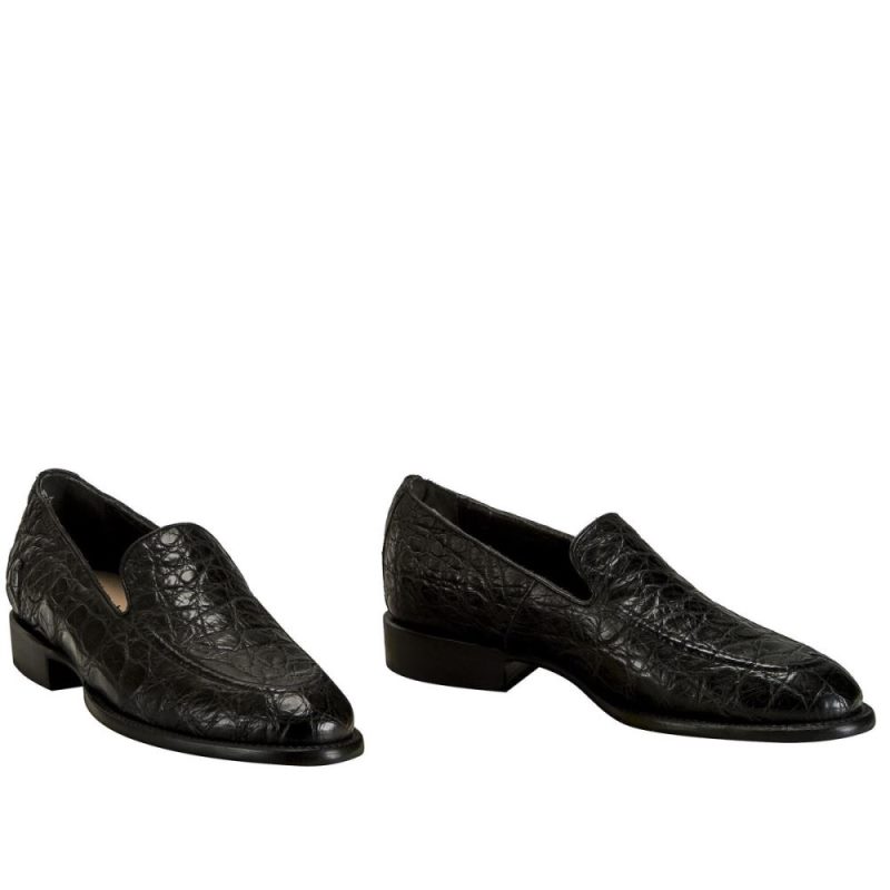 Lucchese | Men's Regis - Black + Giant Gator