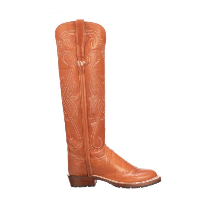 Lucchese | Women's Ladies High Top Snake Boot King Ranch Edition