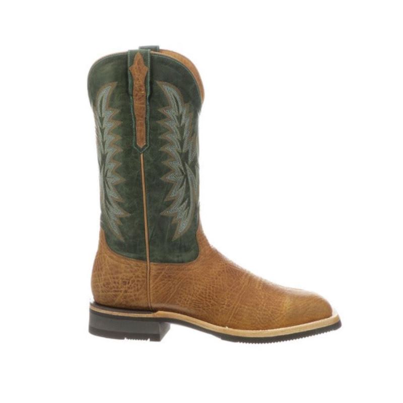 Lucchese | Men's Rudy - Cognac + Green