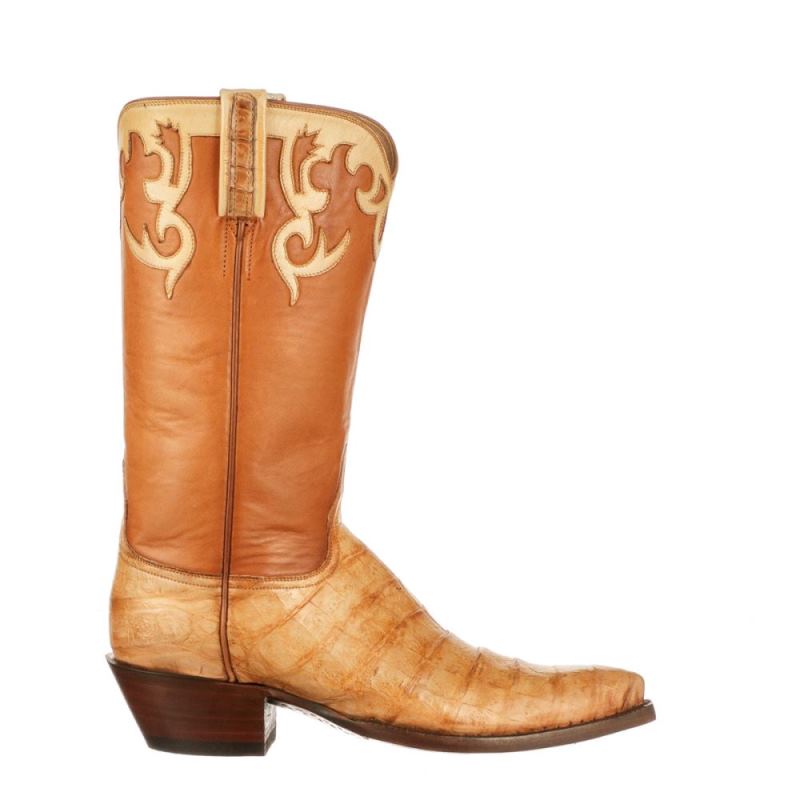 Lucchese | Women's Hollywood Rose - Tan + Honey