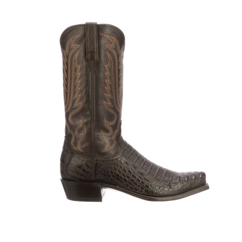 Lucchese | Men's Walter - Barrel Brown + Chocolate