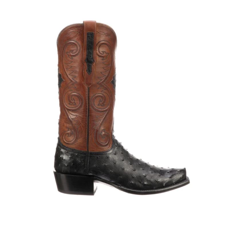 Lucchese | Men's Randall - Black + Cognac