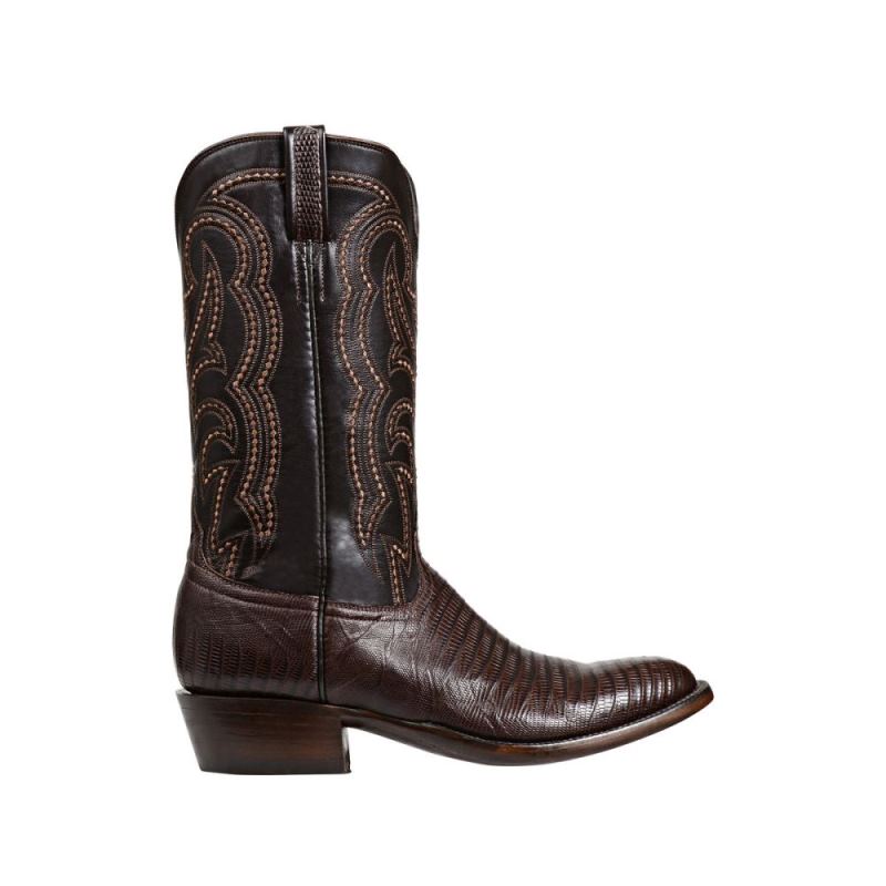 Lucchese | Men's Kip - Cigar + Dark Brown