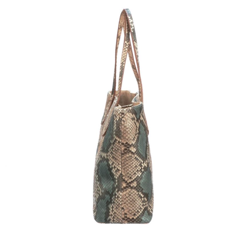 Lucchese | Women's Python Tote - Tan