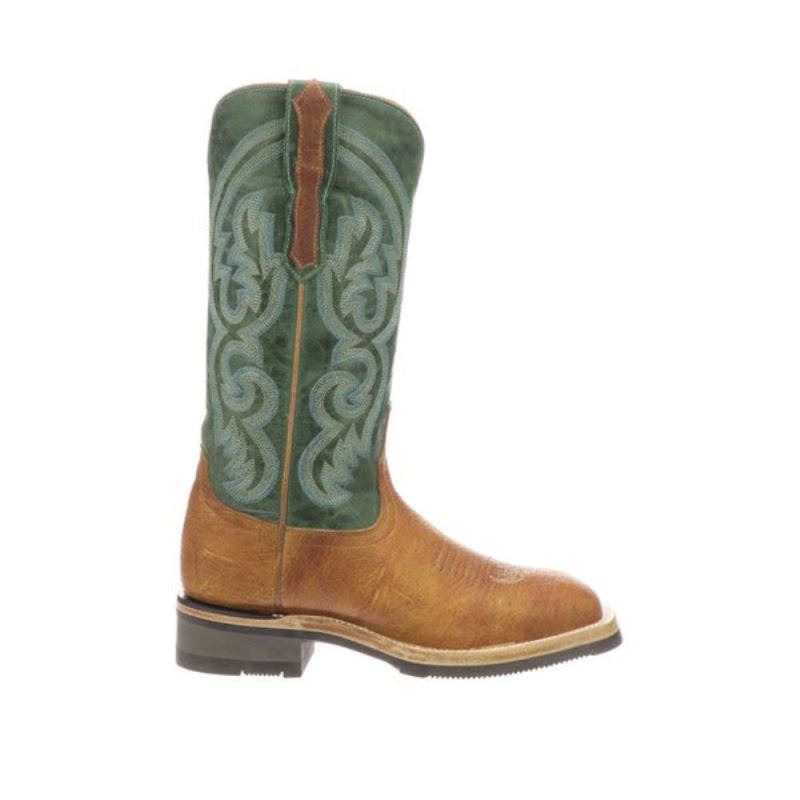 Lucchese | Women's Ruth - Cognac + Green