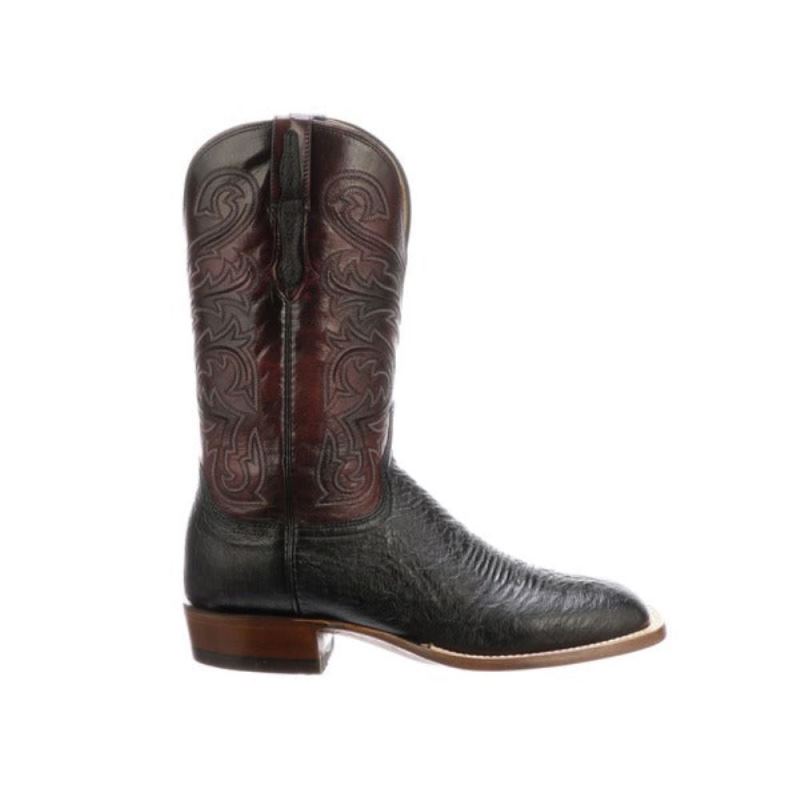 Lucchese | Men's Lance - Black + Black Cherry