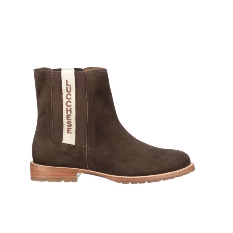 Lucchese | Women's Suede Garden Boot - Brown