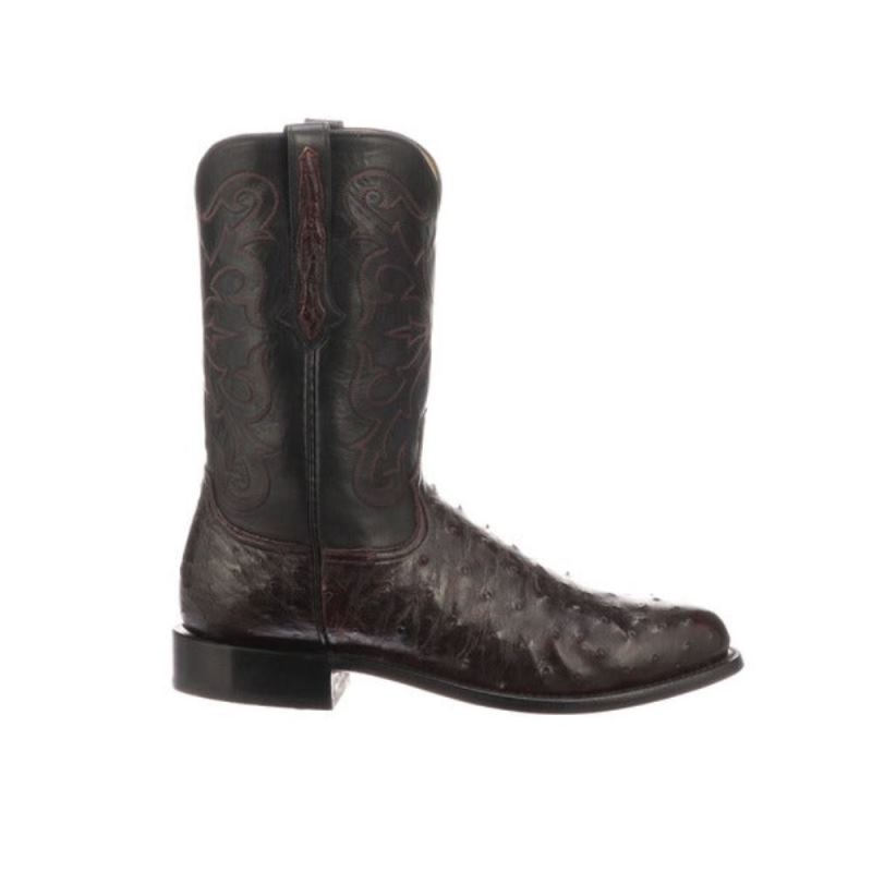 Lucchese | Men's Hudson - Black Cherry + Black