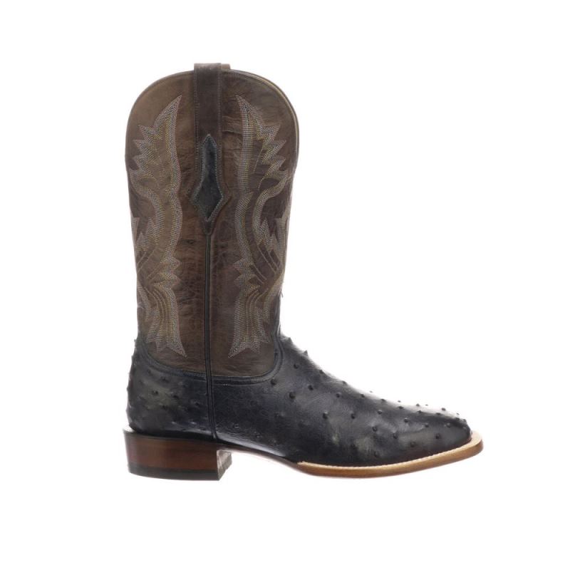 Lucchese | Men's Cliff - Navy + Chocolate