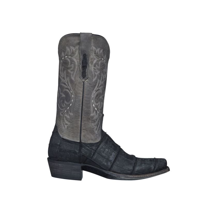 Lucchese | Men's Burke - Black + Charcoal